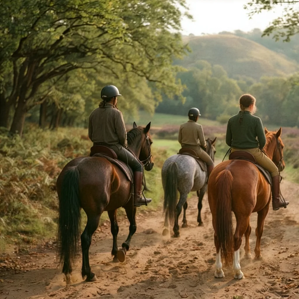 Balade à cheval en Corrèze, autour de Cublac