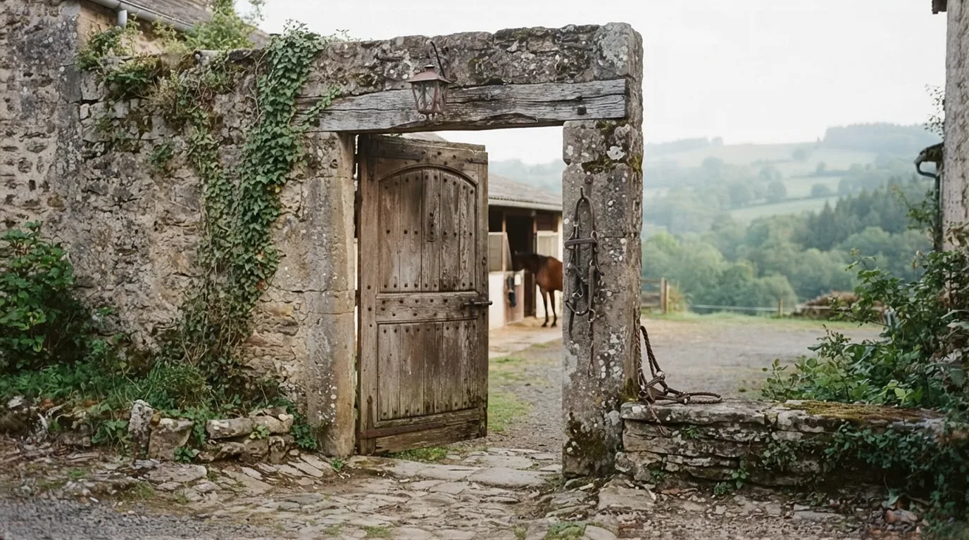 Entrée du Poney Club K'valcades, centre équestre à Cublac
