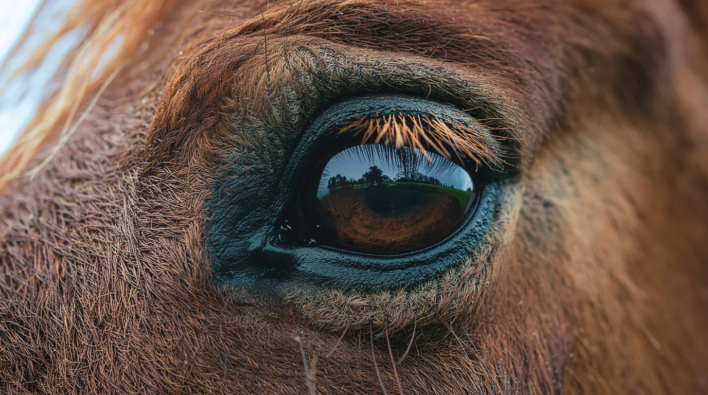 Un regard de cheval au Poney Club K'valcades, Cublac