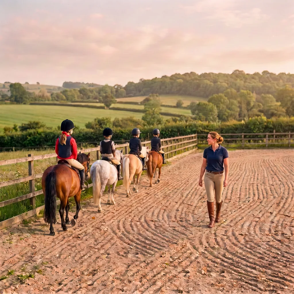 Cours de poney à Cublac, Corrèze